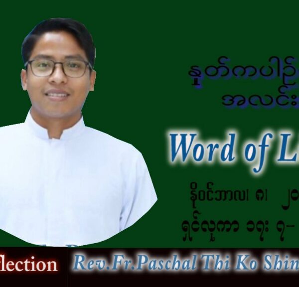 ဖာသာရ် Paschal သီကိုရှင်း(စလေးရှင်း) သာမန်ကာလ (၃၂) ကြိမ်မြောက် အင်္ဂါနေ့ သြဝါဒ ၈၊ ၁၁၊ ၂၀၂၂