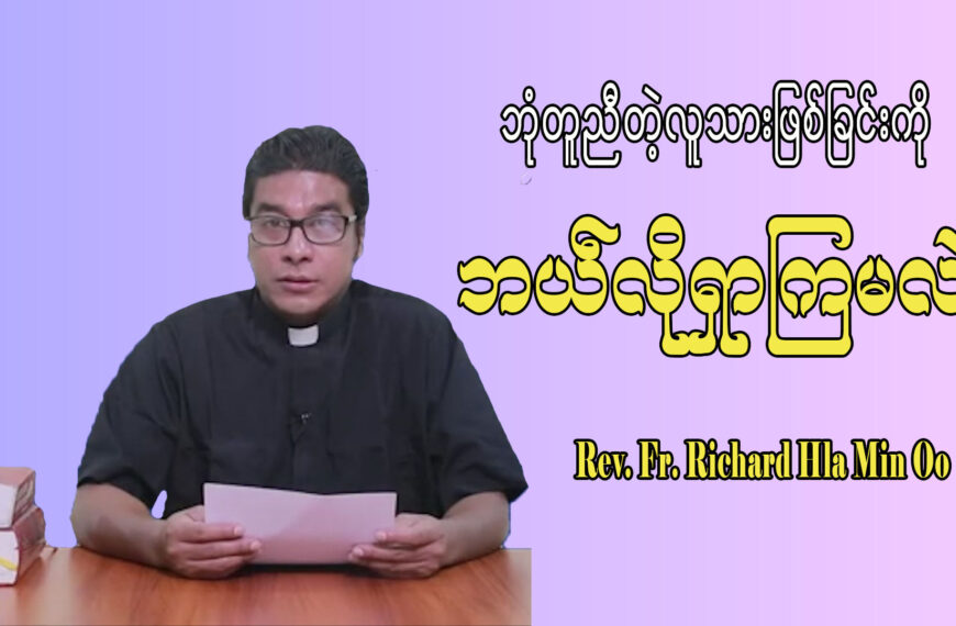 ကျွန်ုပ်တို့ရဲ့ ဘုံတူညီတဲ့ လူသားဖြစ်ခြင်းကို ဘယ်လိုရှာဖွေနိုင်ကြမလဲ