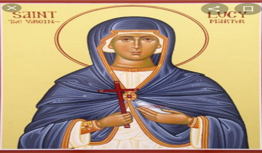 မျက်စိအာရုံချို့တဲ့သူတွေ အားကိုးရတဲ့ ရဟန္တာမလေး “စိန့် လူစီ (St. Lucy)”