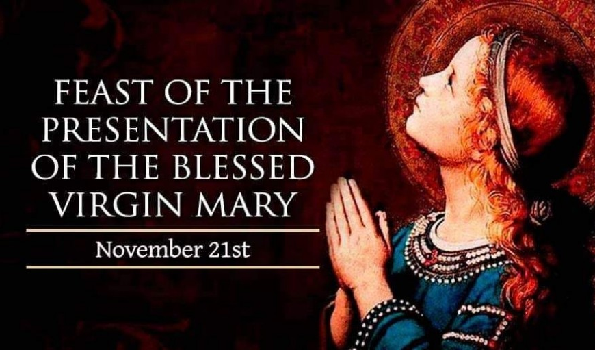 သန်ရှင်းဖြူစင်သော “မာရီယား” အား ဘုရားကျောင်းတော်သို့ အပ်နှံခြင်းပွဲ