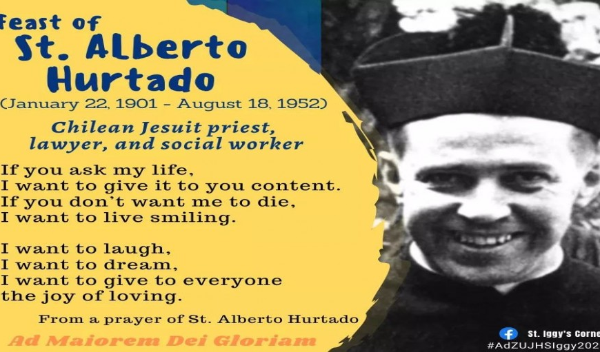 St. Alberto Hurtado, S.J, -ရဟန္တာ အယ်လ်ဘတ်ဒို ဟူဒါတို