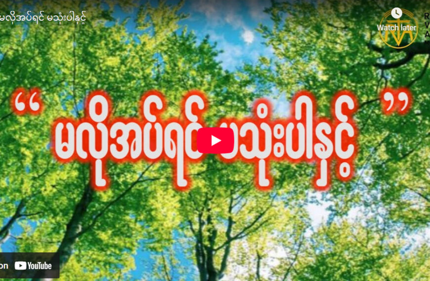 မလိုအပ်ရင် မသုံးပါနှင့်