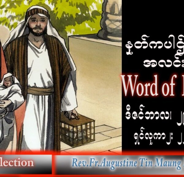 ဖာသာရ် Augustine တင်မောင်ထွန်း (မန္တလေး) ခရစ္စမတ်ပွဲပြီးပဥ္စမမြောက် ကြာသပတေးနေ့ သြဝါဒ ၂၉၊ ၁၂၊ ၂၀၂၂
