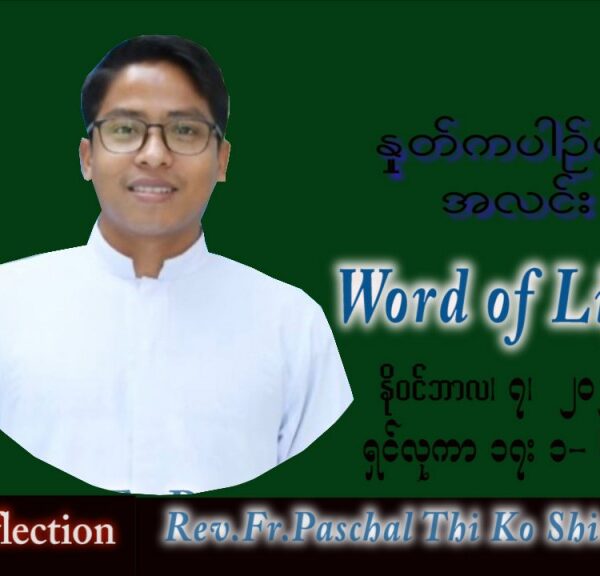ဖာသာရ် Paschal သီကိုရှင်း(စလေးရှင်း) သာမန်ကာလ (၃၂) ကြိမ်မြောက် တနင်္လာနေ့ သြဝါဒ ၇၊ ၁၁၊ ၂၀၂၂