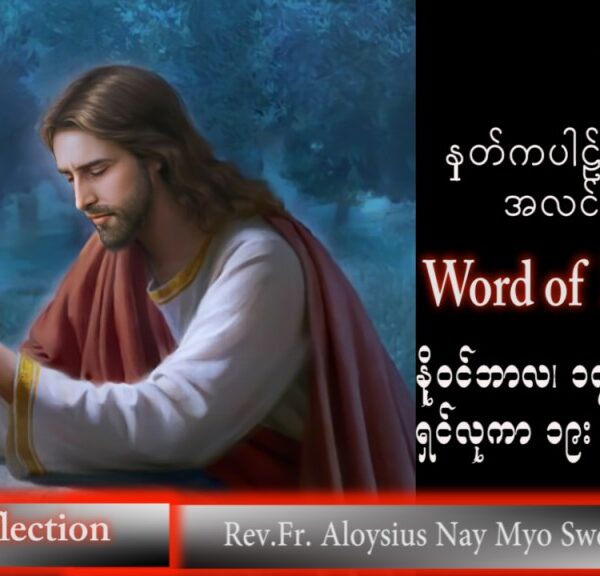 ဖာသာရ် Aloysius  နေမျိုးဆွေ (မန္တလေး) သာမန်ကာလ (၃၃) ကြိမ်မြောက် ကြာသပတေးနေ့ သြဝါဒ ၁၇၊ ၁၁၊ ၂၀၂၂