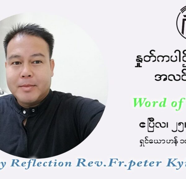 ဖာသာရ် ပီတာကြည်မောင် ပါစကားကာလ စတုတ္ထ အပတ် (ကောင်းသောသိုထိန်း) တနဂ်နွေနေ့ ဩဝါဒ ဧပြီလ ၂၅၊ ၂၀၂၁