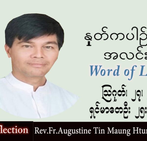 ဖာသာရ် Augustine တင်မောင်ထွန်း (မန္တလေး) သာမန်ကာလ (၂၁) ကြိမ်မြောက် စနေနေ့ သြဝါဒ ၂၇၊ ၈၊ ၂၀၂၂