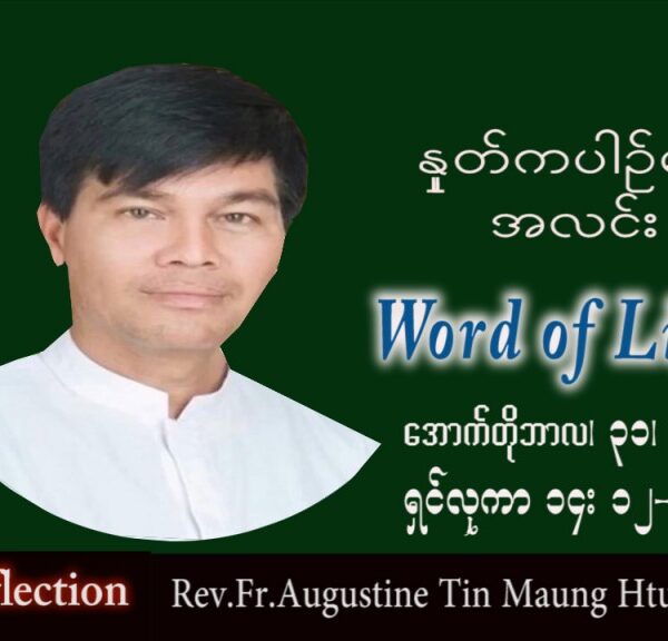 ဖာသာရ် Augustine တင်မောင်ထွန်း (မန္တလေး) သာမန်ကာလ (၃၁) ကြိမ်မြောက် တနင်္လာနေ့ သြဝါဒ ၃၁၊ ၁၀၊ ၂၀၂၂
