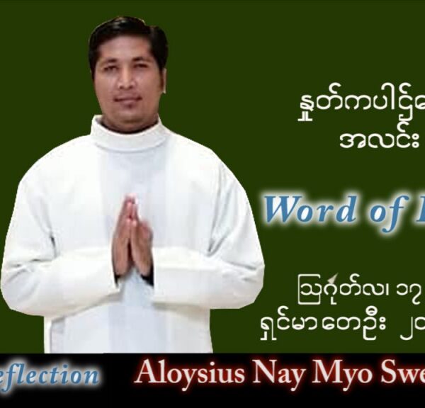ဖာသာရ် Aloysius နေမျိုးဆွေ (မန္တလေး) သာမန်ကာလ (၂၀) ကြိမ်မြောက် ဗုဒ္ဓဟူးနေ့ သြဝါဒ ၁၇၊ ၈၊ ၂၀၂၂