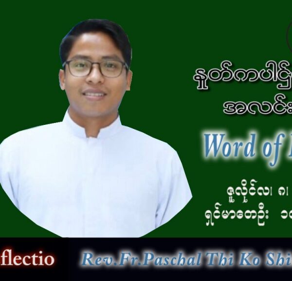 ဖာသာရ် Paschal သီကိုရှင်း (စလေးရှင်) သာမန်ကာလ (၁၄) ကြိမ်မြောက် သောကြာနေ့ သြဝါဒ ၈၊ ၇၊ ၂၀၂၂