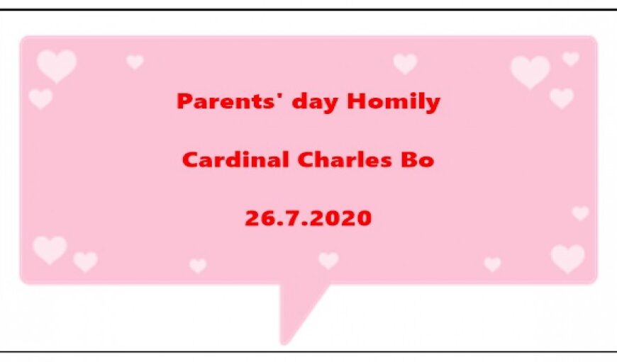 အဖ ကာဒီနယ်ချားစ်ဘို ၏ မိဘများပွဲနေ့သြဝါဒ