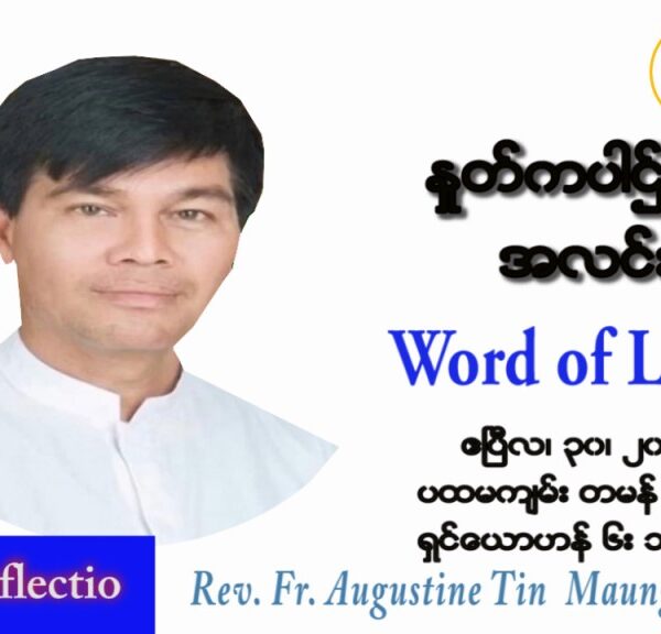 ဖာသာရ် Augustine တင်မောင်ထွန်း(မန္တလေး) ပါစကားကာလဒုတိယအပတ် စနေနေ့ သြဝါဒ ဧပြီလ ၃၀၊ ၂၀၂