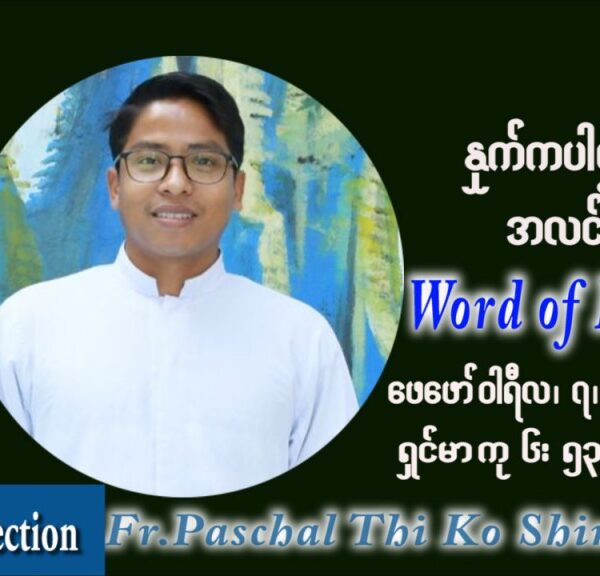 ဖာသာရ် Paschal သီကိုရှင်း (SDB) သာမာန်ကာပဉ္စမပတ် တနင်္လာနေ့ သြဝါဒ ဖေဖော်ဝါရီလ ၇၊ ၂၀၂၂