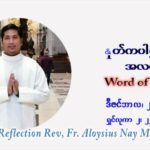 ဖာသာရ် Aloysius နေမျိုးဆွေ ခရစ္စမတ်အချိန်ကာလ ဗုဒ္ဓဟူးနေ့ ဩဝါဒ ဒီဇင်ဘာလ ၂၉ ၊ ၂၀၂၁