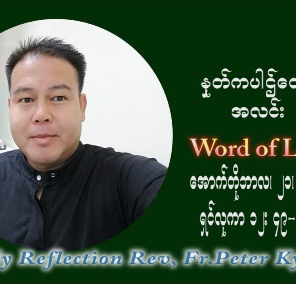 ဖာသာရ် ပီတာကြည်မောင် (၂၉) ကြိမ်မြောက် သာမာန်ရက်သတ္တပတ် ကြာသာပတေးနေ့ ဩဝါဒ အောက်တိုဘာလ ၂၁ ၊ ၂၀၂၁