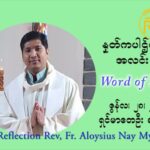 ဖာသာရ် Aloysius နေမျိုးဆွေ  ၁၃  ကြိမ်မြောက် သာမာန်ရက်သတ္တပတ် ‌တနလ်ာနေ့  ဩဝါဒ ဇွန်လ ၂၈၊၂၀၂၁