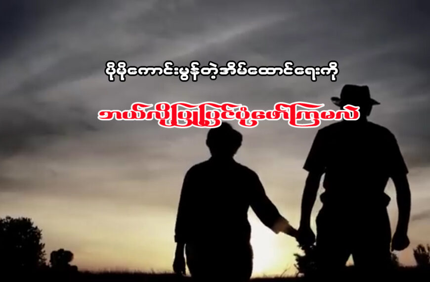 ပိုမိုကောင်းမွန်တဲ့ အိမ်ထောင်ရေးကို ဘယ်လိုပြုပြင်ပုံဖော်ကြမလဲ