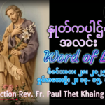 ဖာရ်သာ Auguustine Tni Maung Htun (မန္တလေးကက်သလစ်ဂိုဏ်းချုပ်သာသနာ) သန့်ရှင်းသောအိမ်ထောင်စုပွဲ တနင်္ဂနွေနေ့ ၂၈၊ ၁၂ ၊ ၂၀၂၅