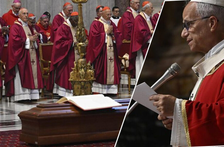 ကာဒီနယ် ကာမီလို ရူအီနီ (Cardinal Camillo Ruini) ၏ ဈာပနမစ္ဆားတရားတော်ကို ပုပ် ရဟန်းမင်းကြီး လီယို (၁၄) ဦးဆောင်ပူဇော်။