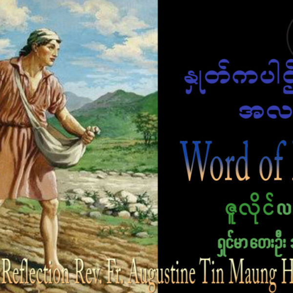 ဖာရ်သာAugustine Tin Maung Htun (မန္တလေးကက်သလစ်ဂိုဏ်းချုပ်သာသနာ) (၁၅)ကြိမ်မြောက်သာမန်ကာလ တနင်္ဂနွေနေ့ ၁၂၊ ၇၊ ၂၀၂၆