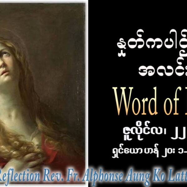 ဖာရ်သာ Alphonse Aung Ko Latt (မန္တလေးကက်သလစ်ဂိုဏ်းချုပ်သာသနာ) (၁၆)ကြိမ်မြောက်သာမန်ကာလ ဗုဒ္ဓဟူးနေ့ ၂၂၊ ၇၊ ၂၀၂၆
