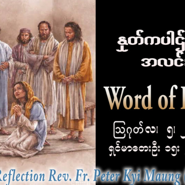 ဖာရ်သာ Peter Kyi Maung (မန္တလေးကက်သလစ်ဂိုဏ်းချုပ်သာသနာ) (၁၈)ကြိမ်မြောက်သာမန်ကာလ ဗုဒ္ဓဟူးနေ့ ၅၊ ၈၊ ၂၀၂၆