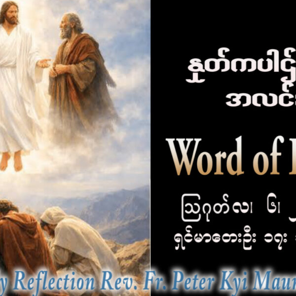 ဖာရ်သာ Peter Kyi Maung (မန္တလေးကက်သလစ်ဂိုဏ်းချုပ်သာသနာ) (၁၈)ကြိမ်မြောက်သာမန်ကာလ ကြာသပတေးနေ့ ၆၊ ၈၊ ၂၀၂၆