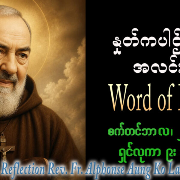 ဖာရ်သာ Alphonse Aung Ko Latt (မန္တလေးကကက်သလစ်ဂိုဏ်းချုပ်သာသန) (၂၅)ကြိမ်မြောက်သာမန်ကာလ ဗုဒ္ဓဟူးနေ့ ၂၃၊ ၉၊ ၂၀၂၆
