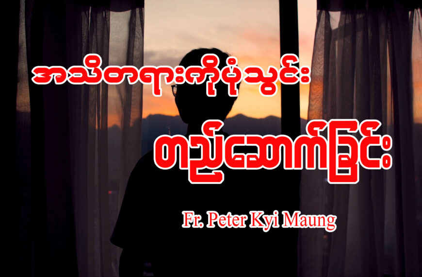 အသိတရားကို ပုံသွင်းတည်ဆောက်ခြင်း။