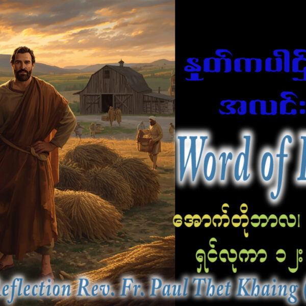 ဖာရ်သာ Fr Paul Thet Khaing(မန္တလေးကက်သလစ်ဂိုဏ်းချုပ်သာသနာ)(၂၉)ကြိမ်မြောက်သာမန်ကာလ တနင်္လာနေ့ ၁၉၊ ၁၀၊ ၂၀၂၆
